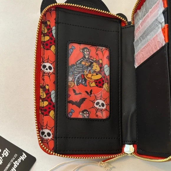 NWT-Loungefly Disney Winnie the Pooh Tigger Skeleton Hard Tag Wallet - Picture 4 of 4
